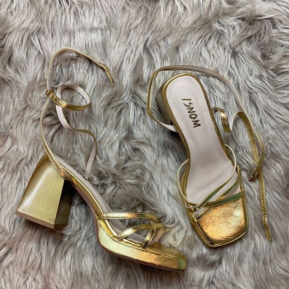 Women's Gold Heels by - Picture 1 of 7